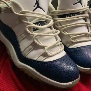 Air Jordan 11s low snake skin